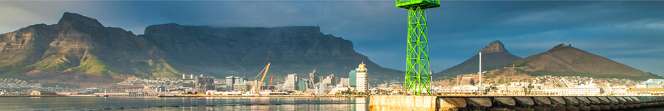 View of the Cape Town harbour